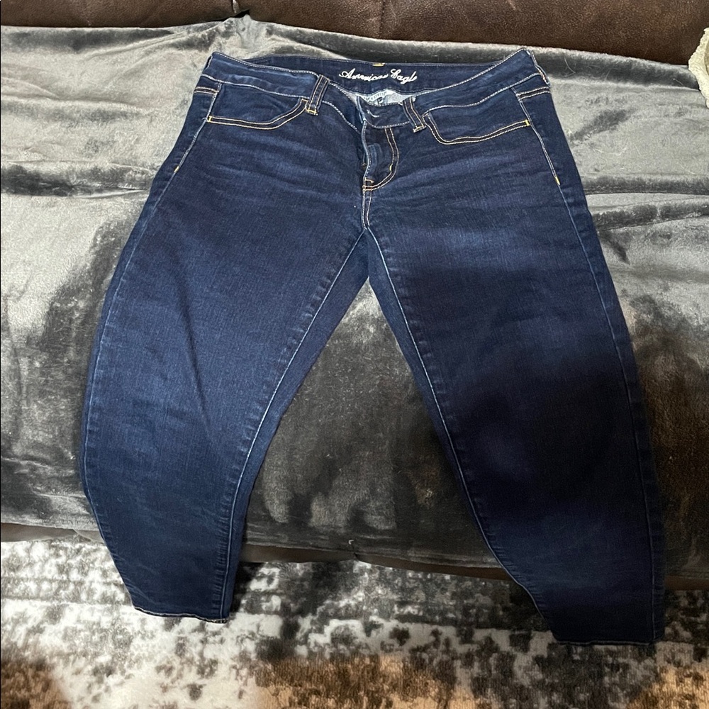 American Eagle Dark Wash Jeggings Size 6 Short